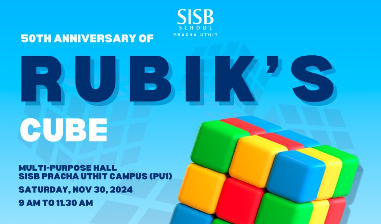 SISB Pracha Uthit: 🎉 Unleash Your Inner Genius! Join the Rubik’s Cube Mania 🧩✨