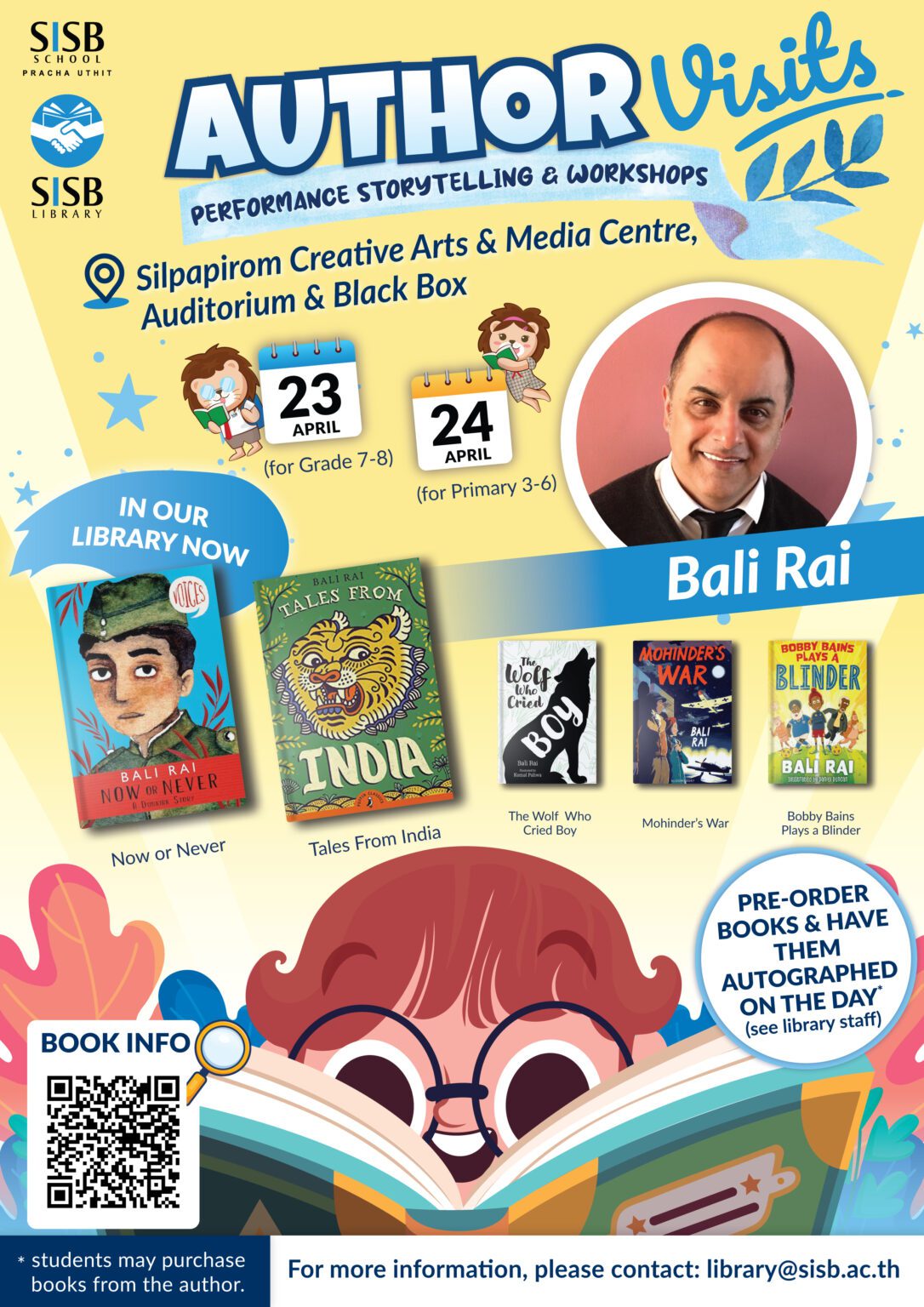 SISB Pracha Uthit: Author Visit - Bali Rai | SISB Schools