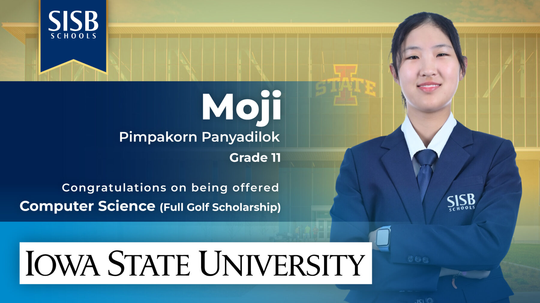 DS Uni Offer Golf Scholarship) Moji Pimpakorn Panyadilok