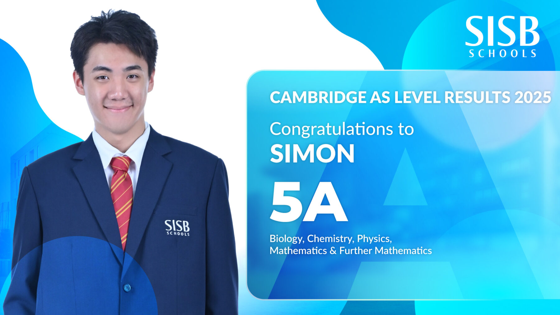 SIMON AS Level Results 2025