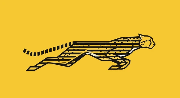 minimalist modern depiction cheetah motion 600nw 2676404353